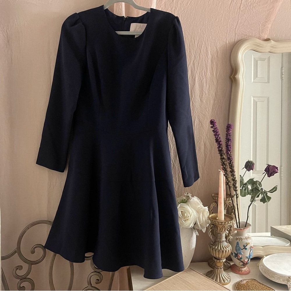 Gal met glam Elegant Navy Blue Dress